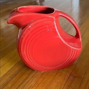 Red Ceramic Pitcher